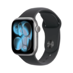 Apple Watch Series 11 (46mm, Space Gray Aluminum Case, Black Sport Band)